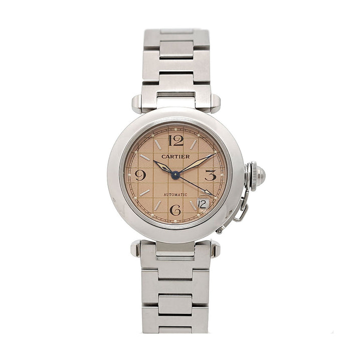 CARTIER 
Pasha C de Cartier Watch 
With Box and Warranty Card
