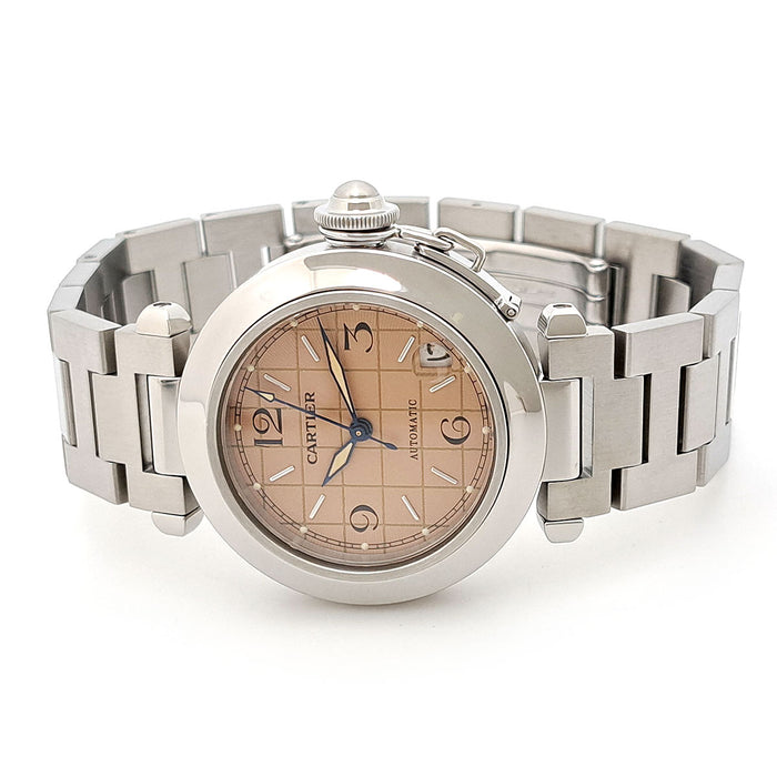CARTIER 
Pasha C de Cartier Watch 
With Box and Warranty Card