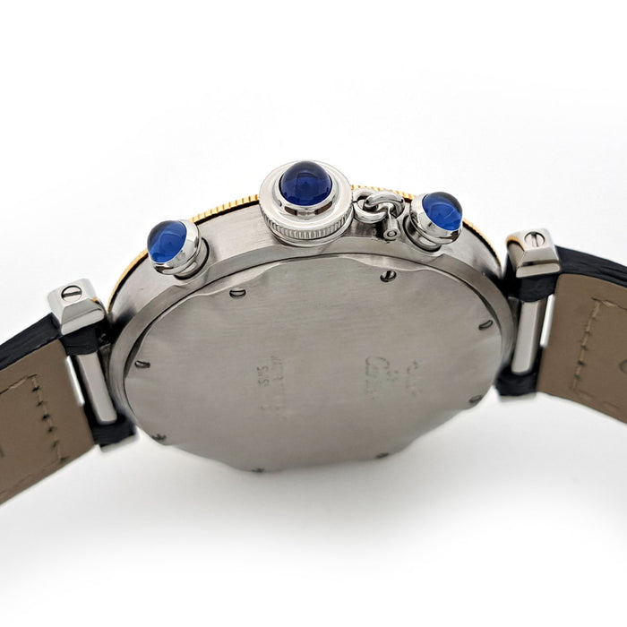 CARTIER 
Pasha 38mm Chronograph 
With box and warranty card