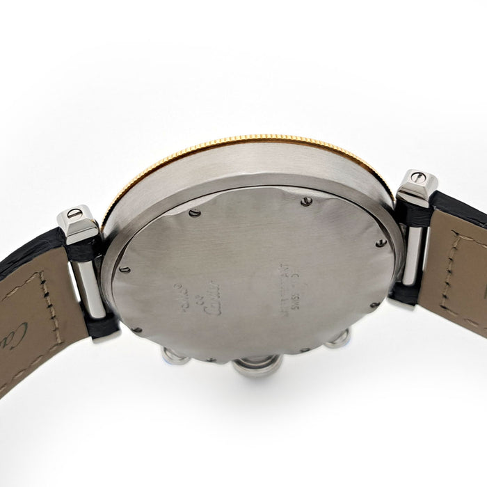 CARTIER 
Pasha 38mm Chronograph 
With box and warranty card