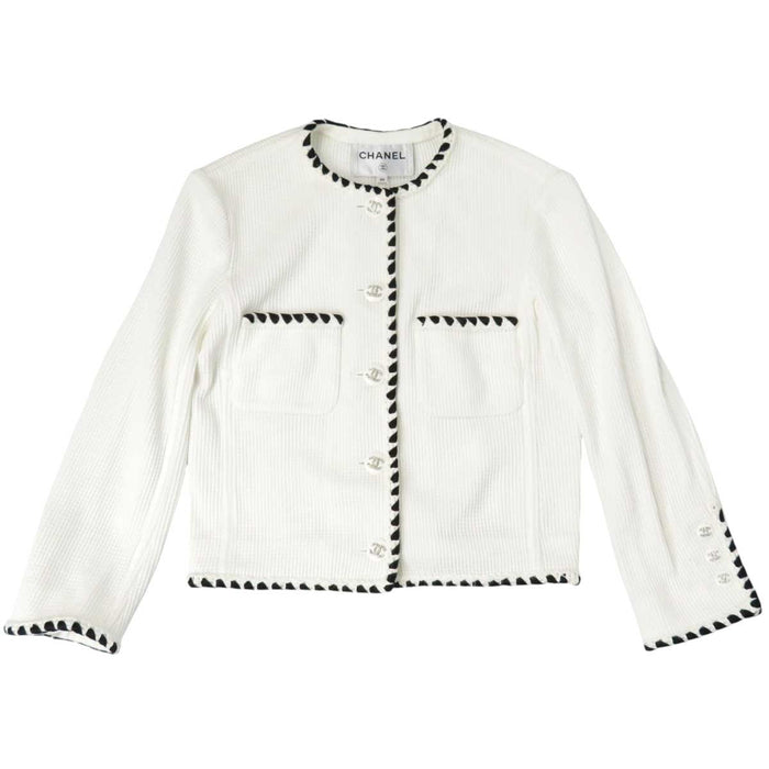 香奈儿
COCO CC 标志 可可钮扣 水钻 21C
可可标志 棉 无领 夹克