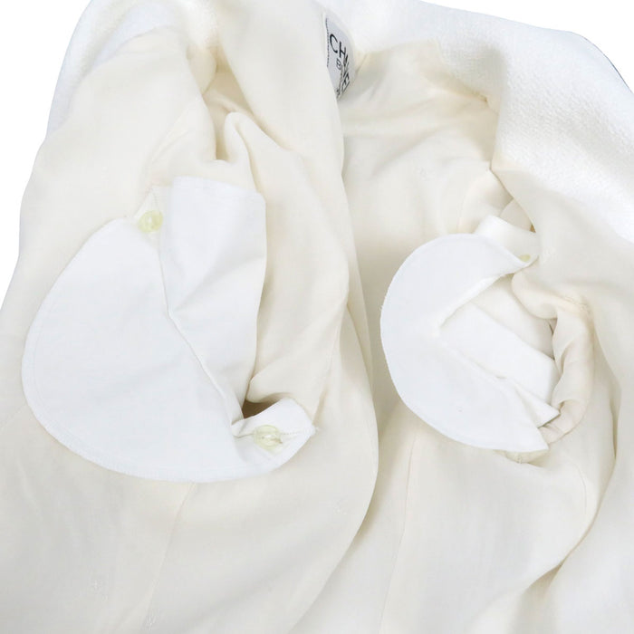 CHANEL 
P95 COCO CC ココボタン ヴィンテージ コットン 
ココマーク トリム ジャケット