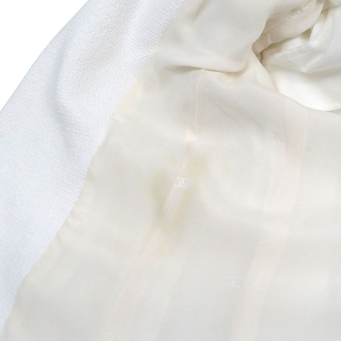 CHANEL 
P95 COCO CC ココボタン ヴィンテージ コットン 
ココマーク トリム ジャケット