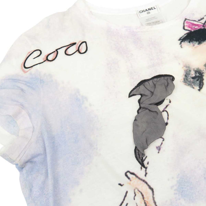 CHANEL
COCO CC logo embroidery cotton
Coco mark Coco Mademoiselle graphic print T-shirt