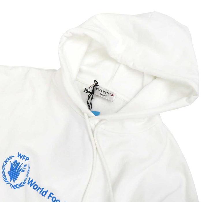 BALENCIAGA 
WFP スウェット コットン 裏起毛 2022年製 
The World Food Programme コラボ ロゴ フーディ