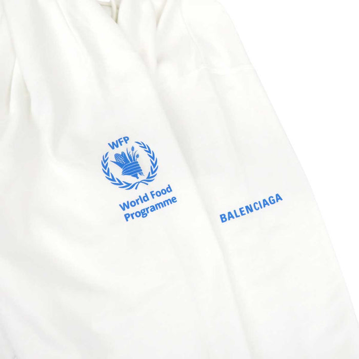 BALENCIAGA
WFP Sweat Cotton Fleece Lined Made in 2022
The World Food Programme Collaboration Logo Hoodie