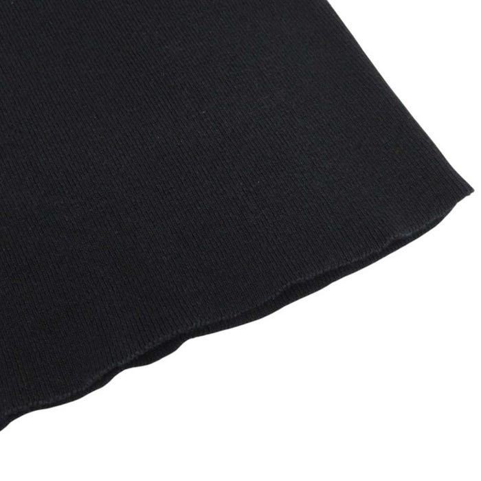 CHANEL 
COCO CC Logo V-Neck 
Coco Mark Short Sleeve Cotton Knit