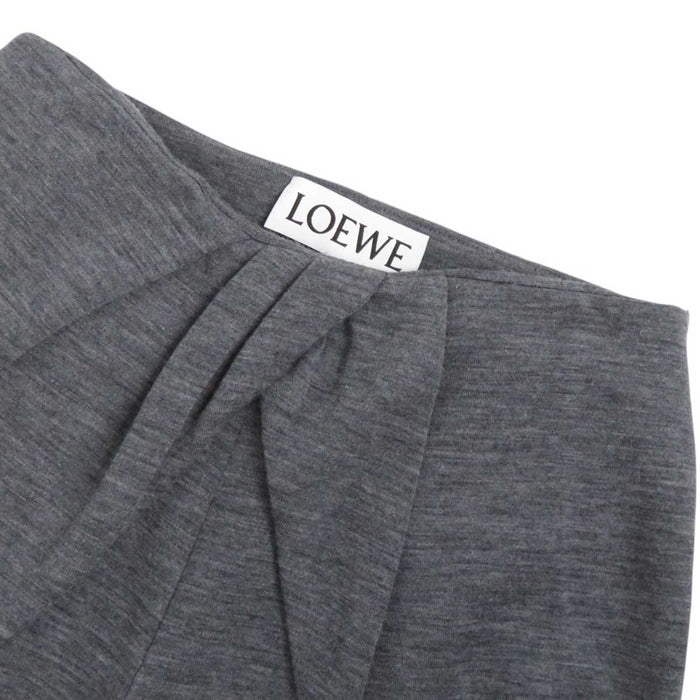 LOEWE 
ウール混 カシミヤ混 
アナグラム エンブロイダリー ビッグ インタック ワイドパンツ