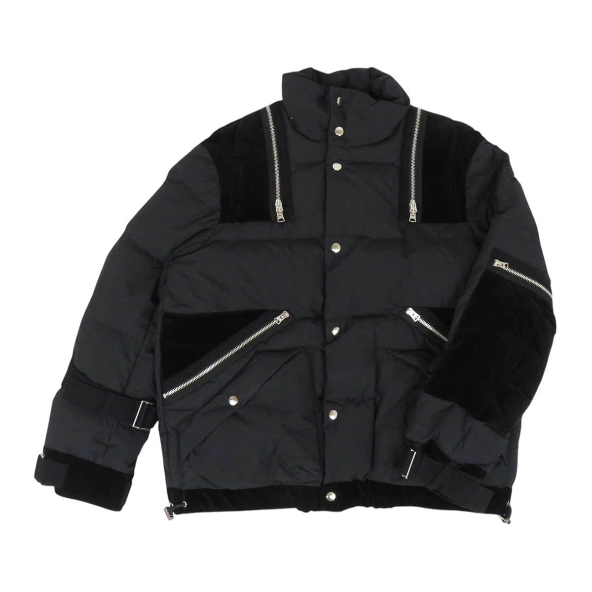 Sacai ダウンジャケット　ウールコート Sacai sacai ベルト ジップ SWITCHED DOWN JACKET 切替 ダウン
