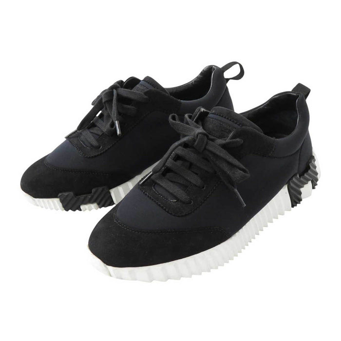 HERMES 
H アッシュ ロゴ スポーツ ベロア レースアップ 
バウンシング スニーカー