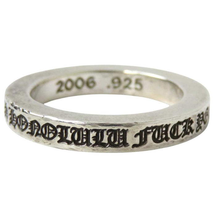 CHROME HEARTS 
SPACER CH Cross Silver 
Honolulu Limited Spacer Ring FUCK YOU 3MM