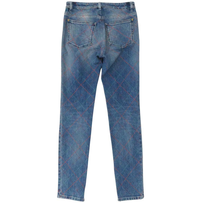 CHANEL
COCO CC Hem Zip Cotton
Coco Mark Matelassé Stitch Denim Pants