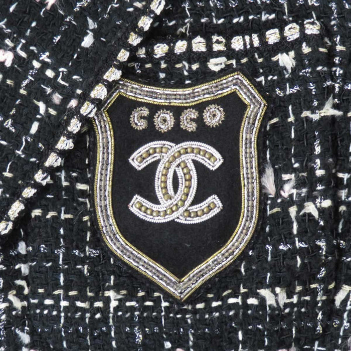 CHANEL 
05C COCO CC ロゴ ココボタン 
ココマーク エンブレム ツイード テーラードジャケット