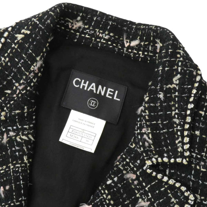 CHANEL 
05C COCO CC ロゴ ココボタン 
ココマーク エンブレム ツイード テーラードジャケット