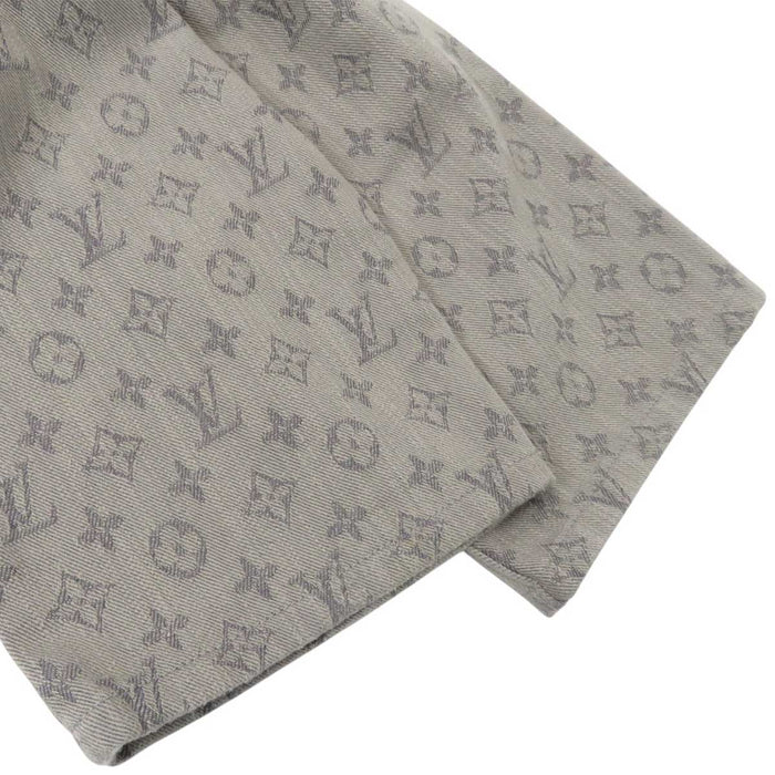 LOUIS VUITTON 
LV 総柄 コットン 
モノグラム ストレート デニムパンツ