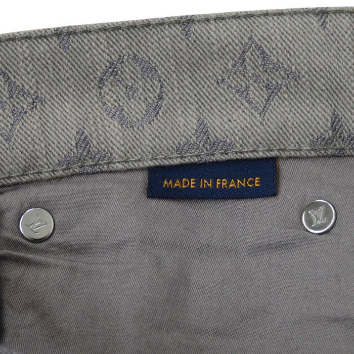 LOUIS VUITTON 
LV 総柄 コットン 
モノグラム ストレート デニムパンツ