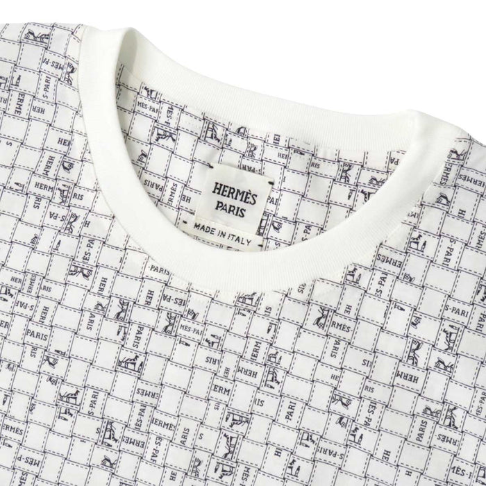 HERMES 
25SS ミニ 総柄 コットン 
ボルデュック チェック ワンピース