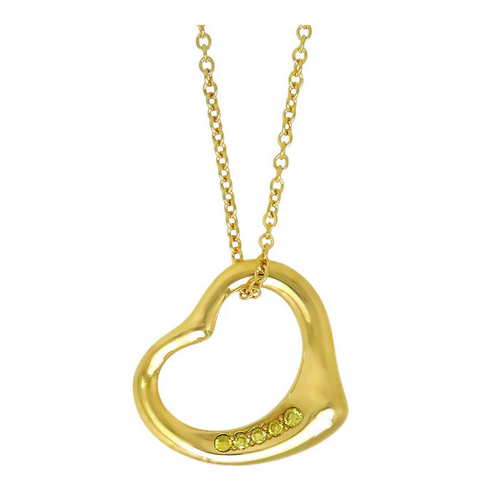 TIFFANY&Co. 
オープンハート ネックレス イエローダイヤモンド