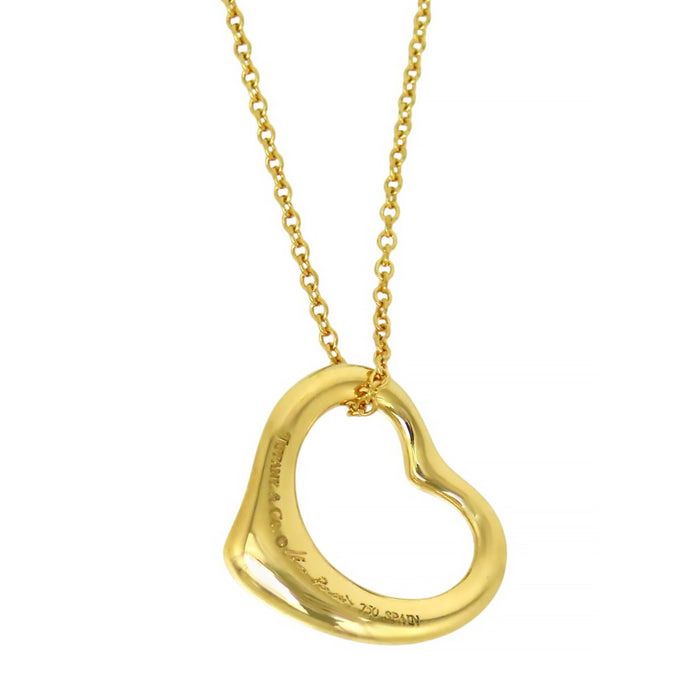 TIFFANY&Co. 
オープンハート ネックレス イエローダイヤモンド