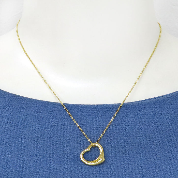 TIFFANY&Co. 
オープンハート ネックレス イエローダイヤモンド