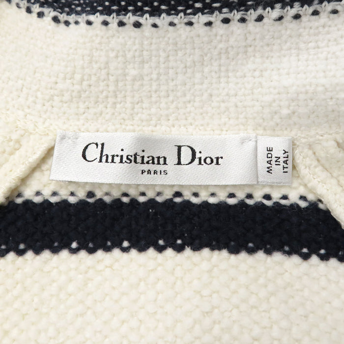 Dior 
コットン ウール 半袖 
ロゴ ボーダー ショートスリーブ ジャケット