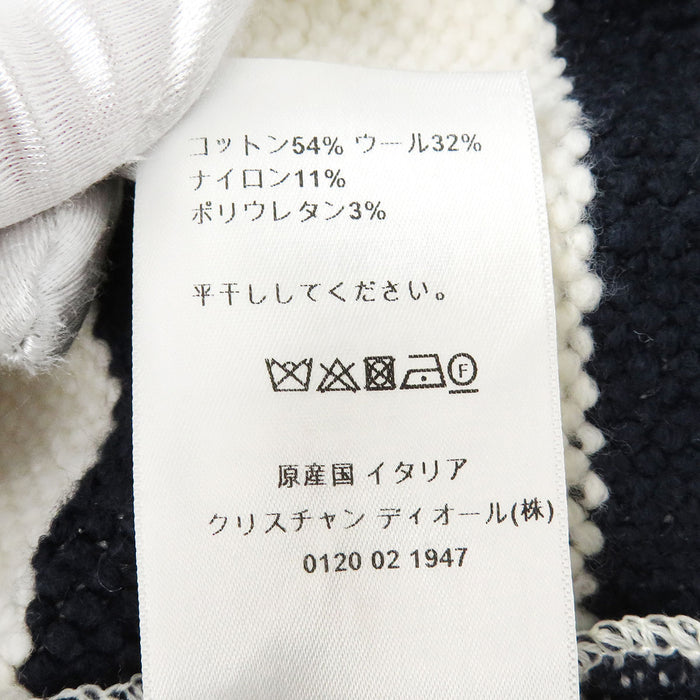 Dior 
コットン ウール 半袖 
ロゴ ボーダー ショートスリーブ ジャケット