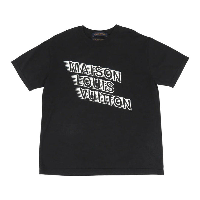 LOUIS VUITTON 
LV インサイドアウト コットン 
ロゴ 半袖 ニット