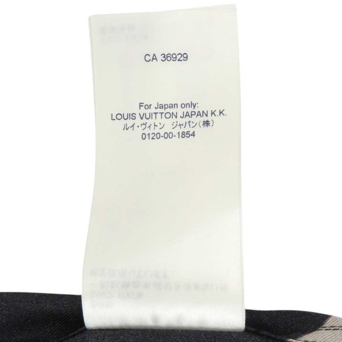 LOUIS VUITTON 
LV logo motif intégral RW212W FM3 FLBL38 
chemise en soie monogramme