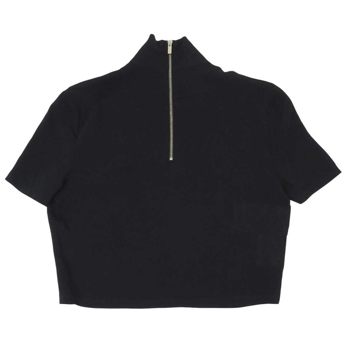 MIUMIU
Sheer High Neck
Sequin Logo Cropped T-Shirt