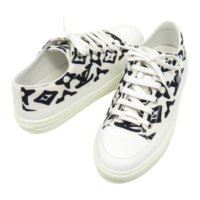 LOUIS VUITTON 
LV URS FISCHER キャンバス ローカット 
ウルスフィッシャー コラボ ステラーライン スニーカー