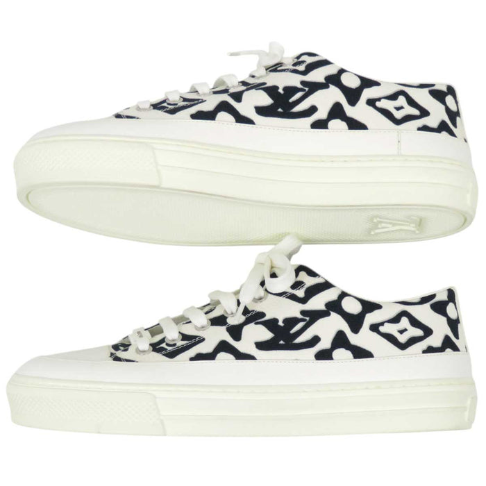LOUIS VUITTON 
LV URS FISCHER キャンバス ローカット 
ウルスフィッシャー コラボ ステラーライン スニーカー