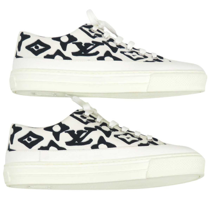 LOUIS VUITTON 
LV URS FISCHER キャンバス ローカット 
ウルスフィッシャー コラボ ステラーライン スニーカー