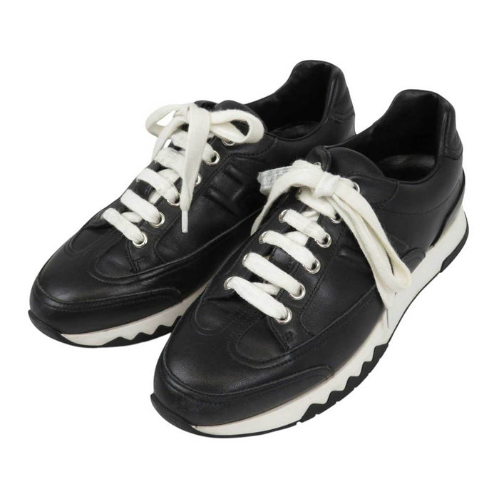 HERMES 
ロゴ H アッシュ レザー 
トレイル スニーカー