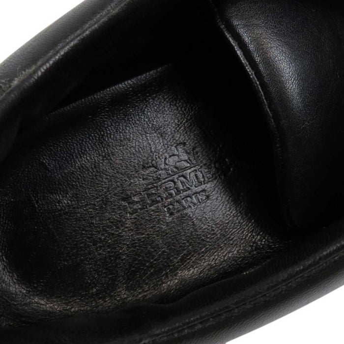 HERMES 
ロゴ H アッシュ レザー 
トレイル スニーカー