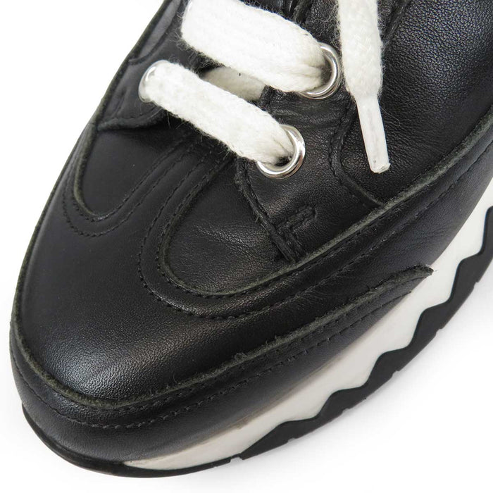 HERMES 
ロゴ H アッシュ レザー 
トレイル スニーカー