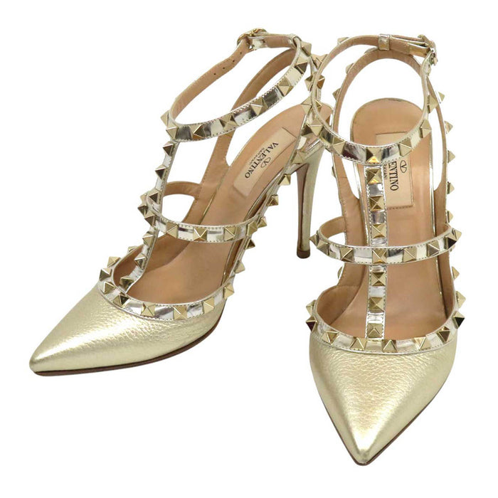 VALENTINO
Logo High Heels Pin Heels Ankle Strap
Rockstuds Strap Pumps 100MM