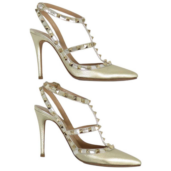VALENTINO
Logo tacchi alti tacchi a spillo cinturino alla caviglia
Rockstuds cinturino décolleté 100MM