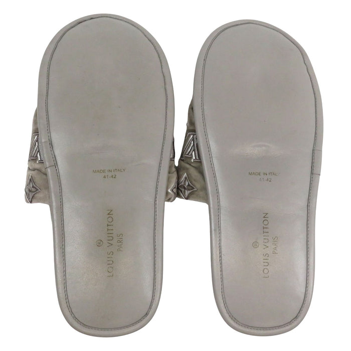 LOUIS VUITTON 
LV スリッパ ベロア ファー 
スイートライン ミュール ルームシューズ 
モノグラム