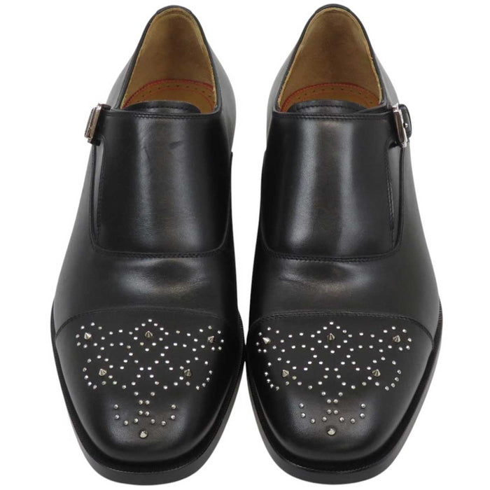 Christian Louboutin
Single Strap Metal Studs
Monk Strap Leather Studs Shoes