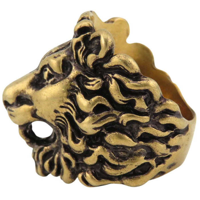 GUCCI 
GP 
Lion Head Ring