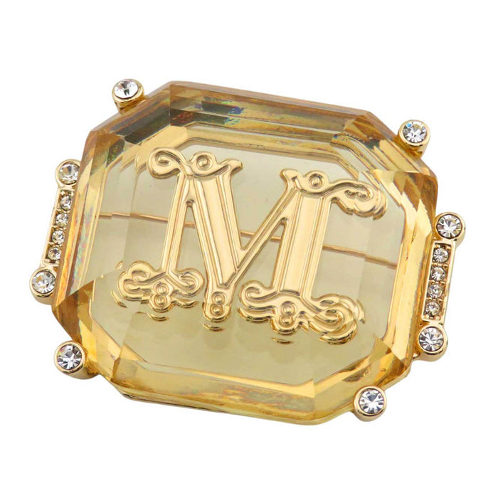 MAX MARA 
70th Anniversary Holiday Collection MAGIC Max Mara Gram 
70th Crystal Rhinestone Pin Brooch
