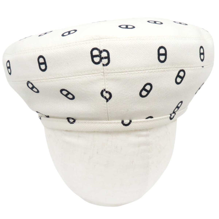 HERMES
Logo Ash H Series Button Farandole
Saint-Honoré Chaîne d'Ancre Print Beret