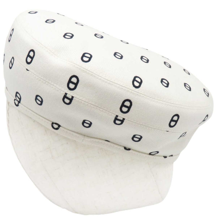 HERMES
Logo Ash H Series Button Farandole
Saint-Honoré Chaîne d'Ancre Print Beret