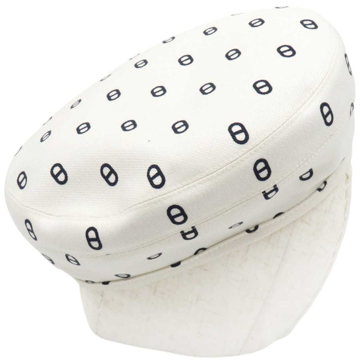 HERMES
Logo Ash H Series Button Farandole
Saint-Honoré Chaîne d'Ancre Print Beret