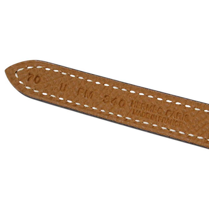 HERMES
U Engraving 2022 Made Logo Ash Gold Color Metal
H Medor Buckle Reversible Belt 13MM