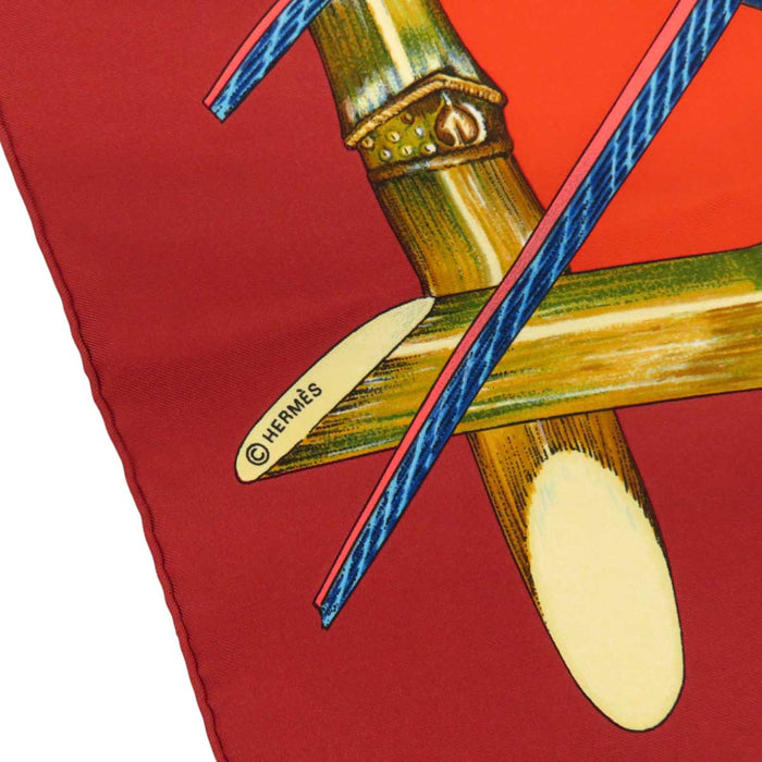 HERMES 
大判 木の実 
カレ 90 JARDIN CREOLE クレオルの楽園 シルク スカーフ