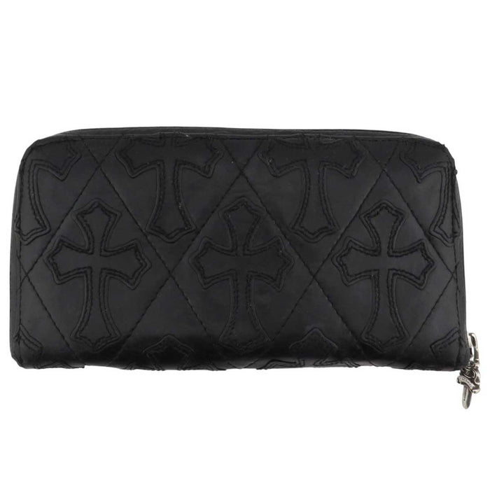 CHROME HEARTS
CH Scroll Label Dagger Zip Leather
REC F ZIP #2 Cemetery Cross Quilted Wallet