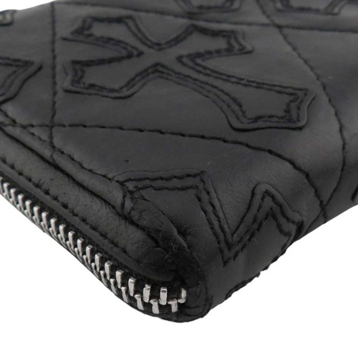 CHROME HEARTS
CH Scroll Label Dagger Zip Leather
REC F ZIP #2 Cemetery Cross Quilted Wallet