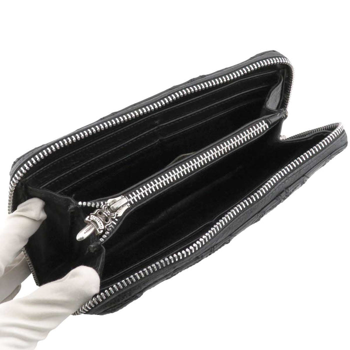 CHROME HEARTS
CH Scroll Label Dagger Zip Leather
REC F ZIP #2 Cemetery Cross Quilted Wallet