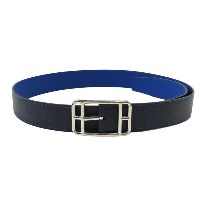 HERMES 
U刻印 2022年製造 シルバーカラーメタル 
ケープコッド バックル リバーシブル ベルト 32MM